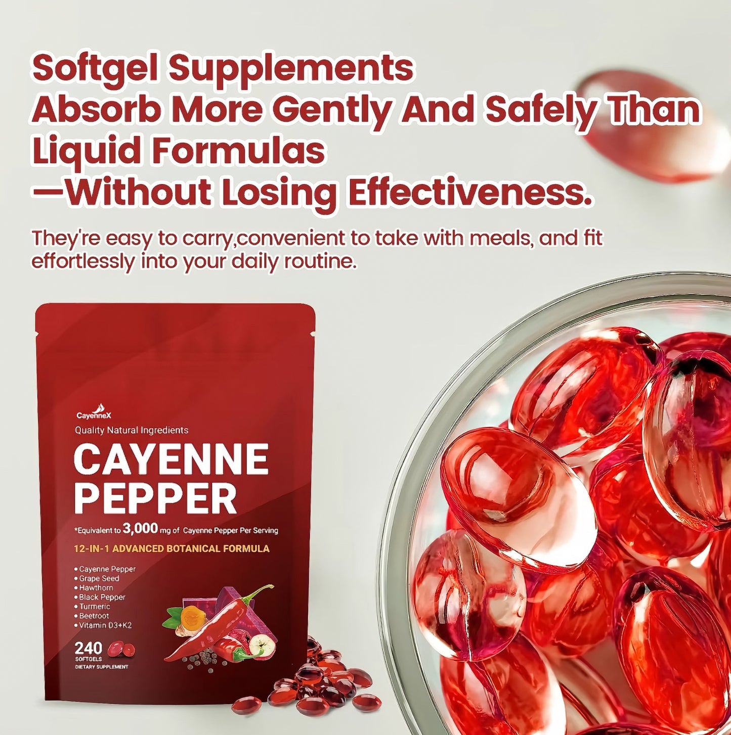 CayenneX ™ Cayenne Paper Capsules